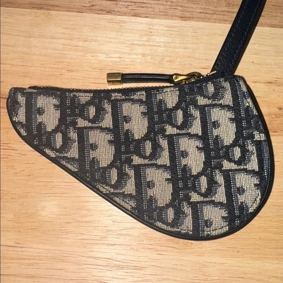 Dior oblique saddle Monogram Key Holder change purse charm - Picture 3 of 11